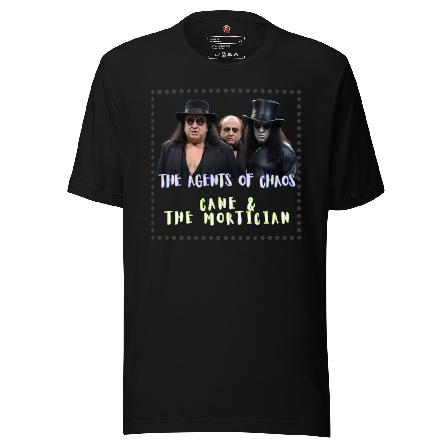 The Agents of Chaos, Cane & The Mortician - Unisex t-shirt